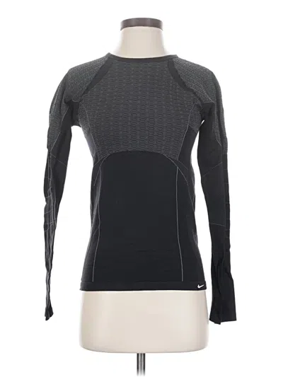 Pre-owned Nike Long Sleeve T-shirt In Black