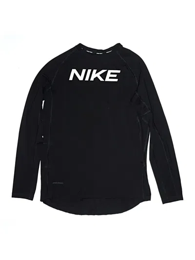 Pre-owned Nike Kids' Long Sleeve T-shirt In Black
