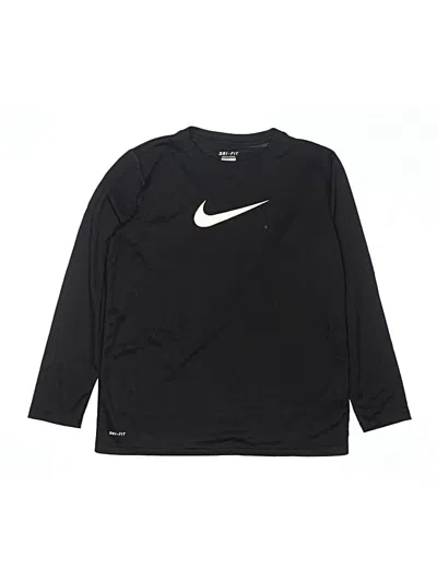 Pre-owned Nike Kids' Long Sleeve T-shirt In Black