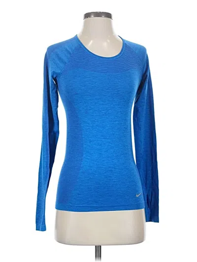 Pre-owned Nike Long Sleeve T-shirt In Blue