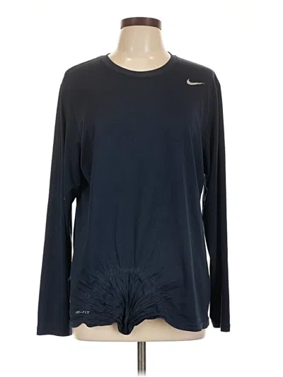 Pre-owned Nike Long Sleeve T-shirt In Blue