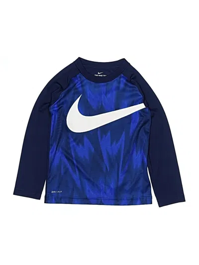 Pre-owned Nike Kids' Long Sleeve T-shirt In Blue