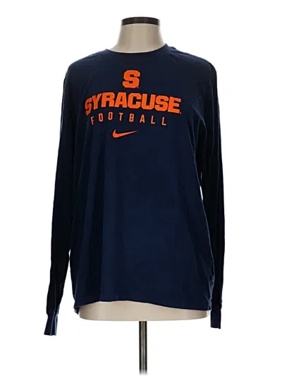 Pre-owned Nike Long Sleeve T-shirt In Blue
