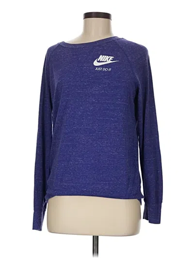 Pre-owned Nike Long Sleeve T-shirt In Blue