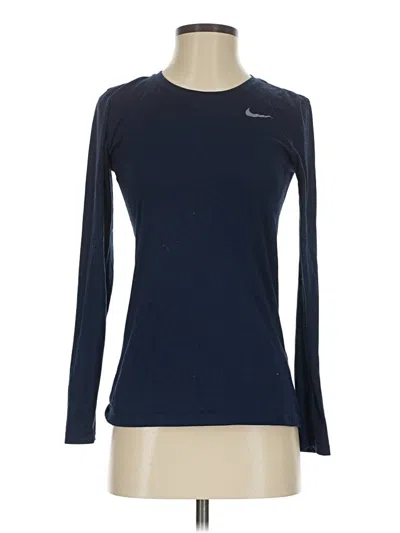 Pre-owned Nike Long Sleeve T-shirt In Blue