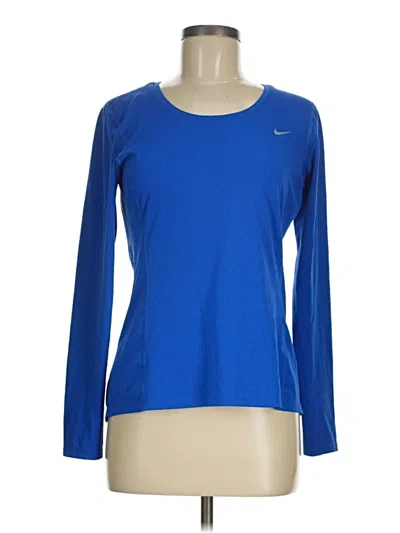 Pre-owned Nike Long Sleeve T-shirt In Blue