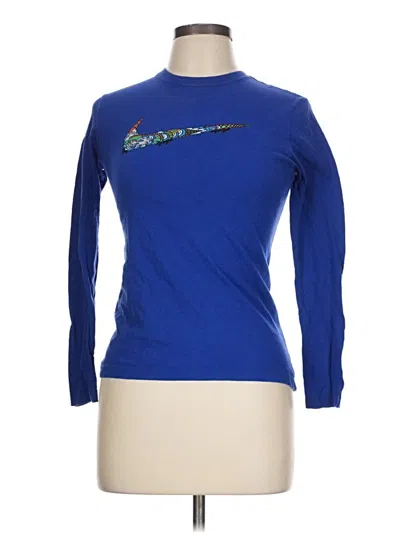 Pre-owned Nike Long Sleeve T-shirt In Blue