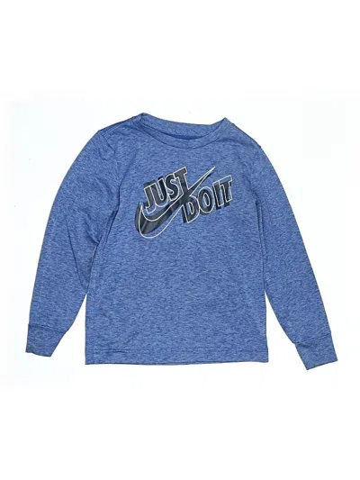 Pre-owned Nike Kids' Long Sleeve T-shirt In Blue