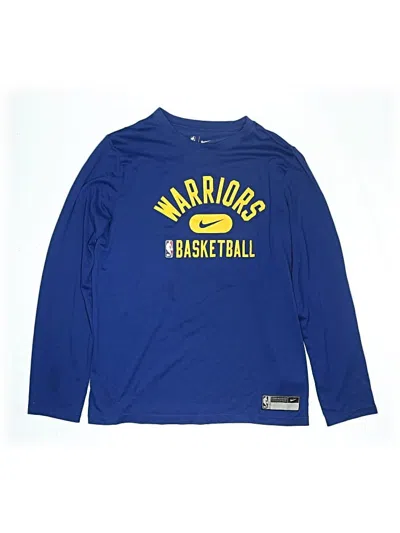 Pre-owned Nike Kids' Long Sleeve T-shirt In Blue