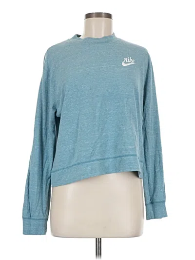 Pre-owned Nike Long Sleeve T-shirt In Blue