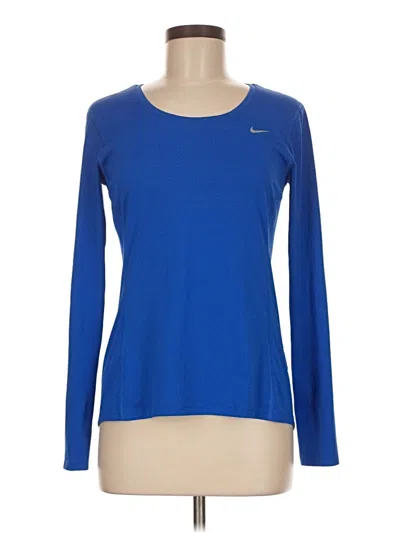 Pre-owned Nike Long Sleeve T-shirt In Blue
