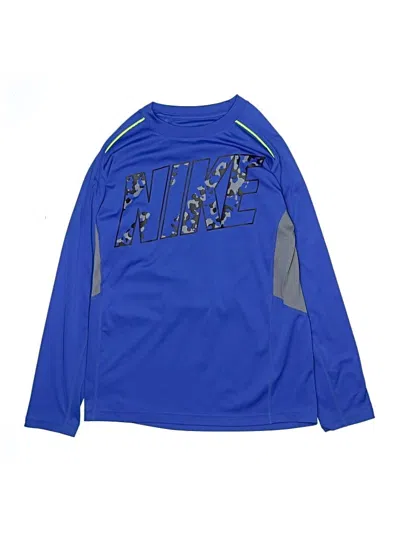 Pre-owned Nike Kids' Long Sleeve T-shirt In Blue