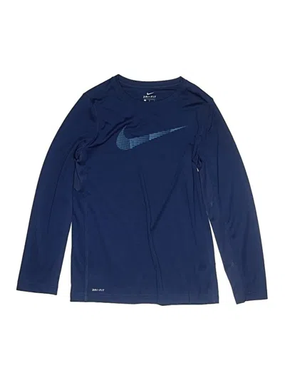 Pre-owned Nike Kids' Long Sleeve T-shirt In Blue