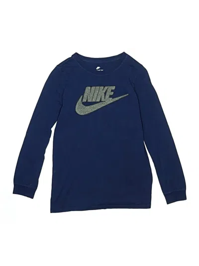 Pre-owned Nike Kids' Long Sleeve T-shirt In Blue
