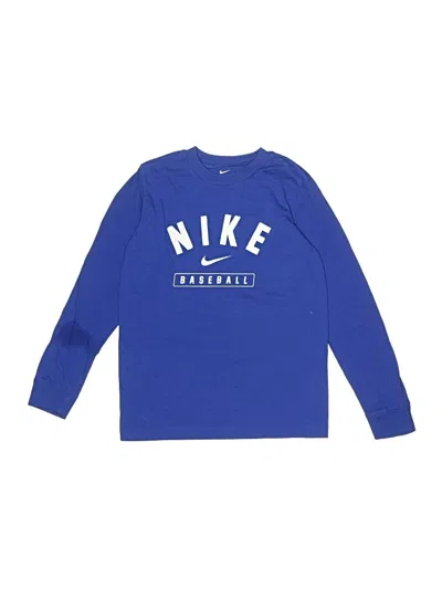Pre-owned Nike Kids' Long Sleeve T-shirt In Blue
