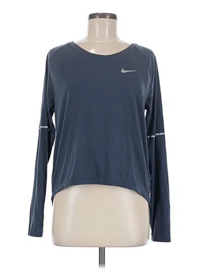 Pre-owned Nike Long Sleeve T-shirt In Blue