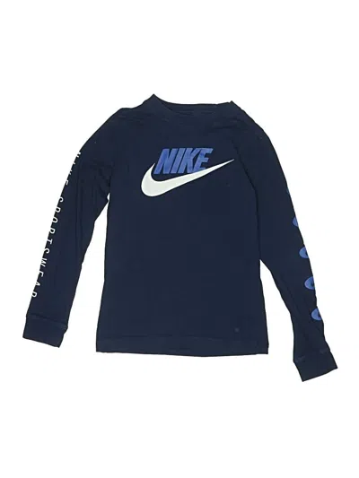 Pre-owned Nike Kids' Long Sleeve T-shirt In Blue