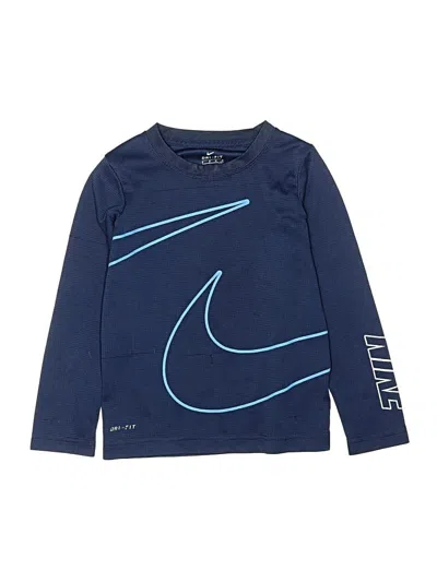 Pre-owned Nike Kids' Long Sleeve T-shirt In Blue