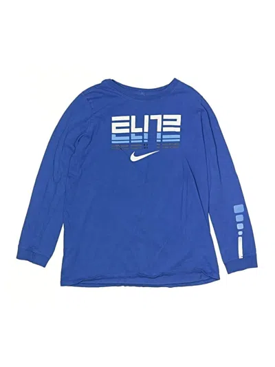 Pre-owned Nike Kids' Long Sleeve T-shirt In Blue