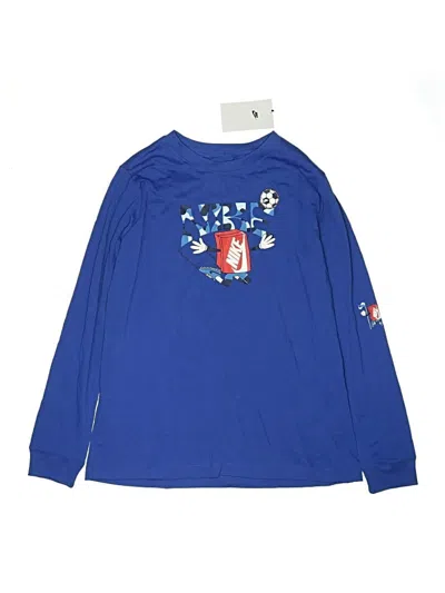 Pre-owned Nike Kids' Long Sleeve T-shirt In Blue