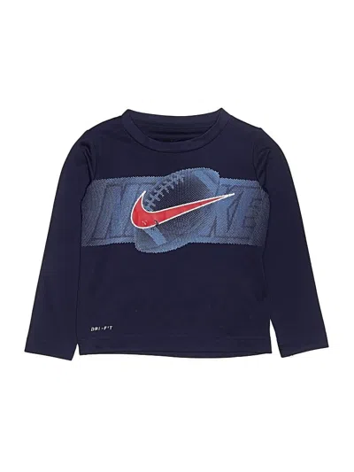 Pre-owned Nike Kids' Long Sleeve T-shirt In Blue