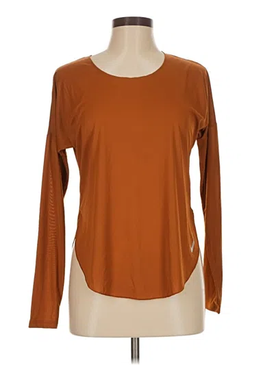 Pre-owned Nike Long Sleeve T-shirt In Brown