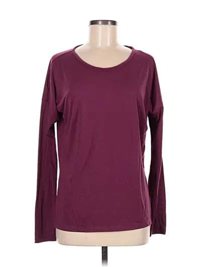 Pre-owned Nike Long Sleeve T-shirt In Burgundy