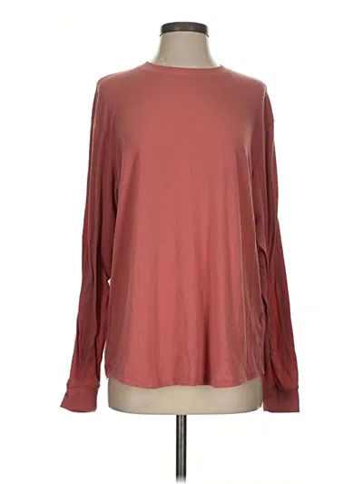 Pre-owned Nike Long Sleeve T-shirt In Burgundy