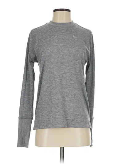 Pre-owned Nike Long Sleeve T-shirt In Gray