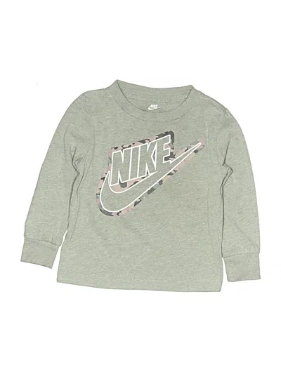 Pre-owned Nike Kids' Long Sleeve T-shirt In Gray
