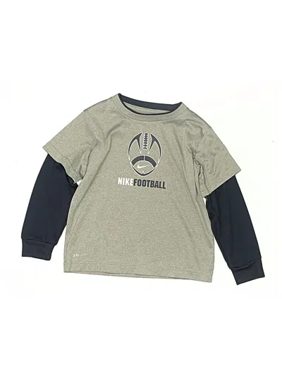Pre-owned Nike Kids' Long Sleeve T-shirt In Gray