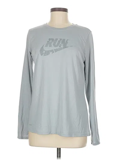 Pre-owned Nike Long Sleeve T-shirt In Gray