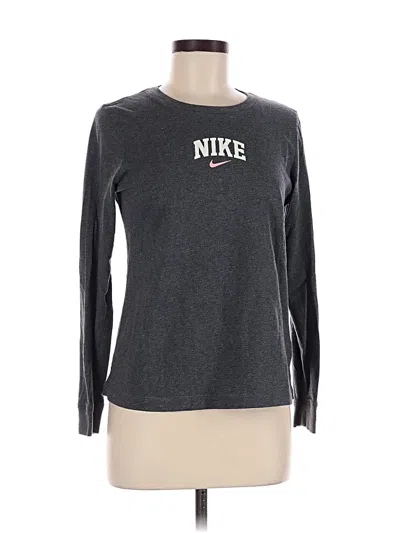 Pre-owned Nike Long Sleeve T-shirt In Gray