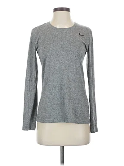 Pre-owned Nike Long Sleeve T-shirt In Gray