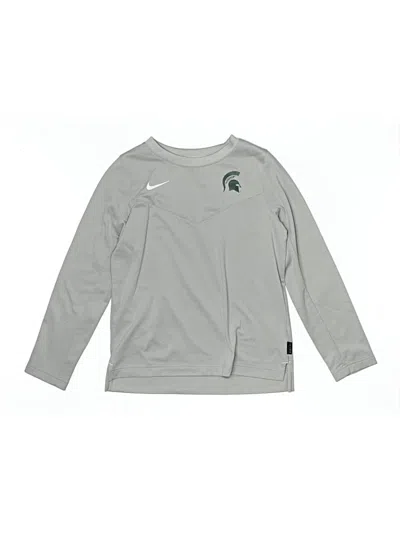 Pre-owned Nike Kids' Long Sleeve T-shirt In Gray
