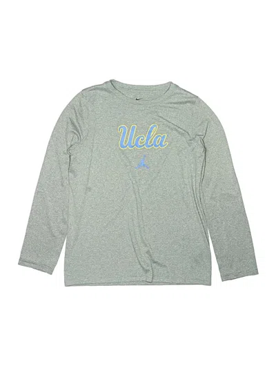 Pre-owned Nike Kids' Long Sleeve T-shirt In Gray