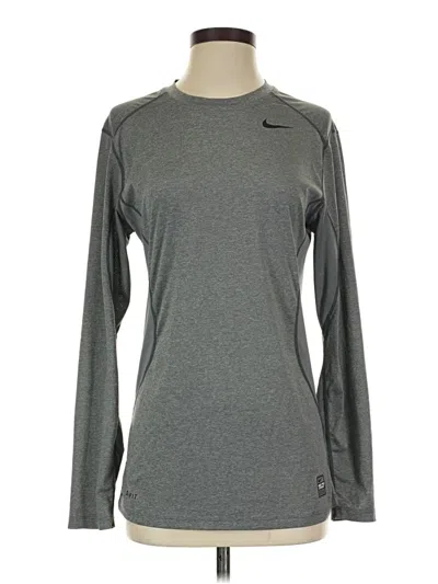 Pre-owned Nike Long Sleeve T-shirt In Gray