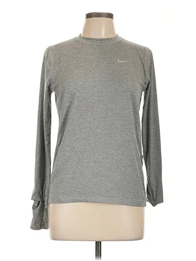 Pre-owned Nike Long Sleeve T-shirt In Gray