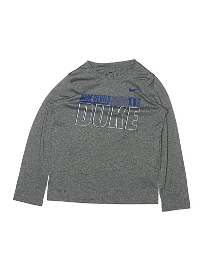 Pre-owned Nike Kids' Long Sleeve T-shirt In Gray
