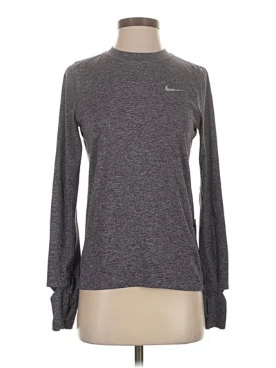 Pre-owned Nike Long Sleeve T-shirt In Gray