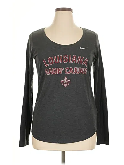 Pre-owned Nike Long Sleeve T-shirt In Gray