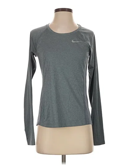 Pre-owned Nike Long Sleeve T-shirt In Gray
