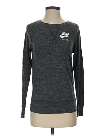 Pre-owned Nike Long Sleeve T-shirt In Gray