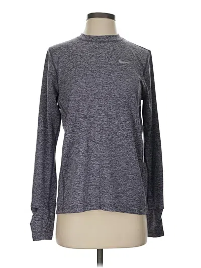 Pre-owned Nike Long Sleeve T-shirt In Gray