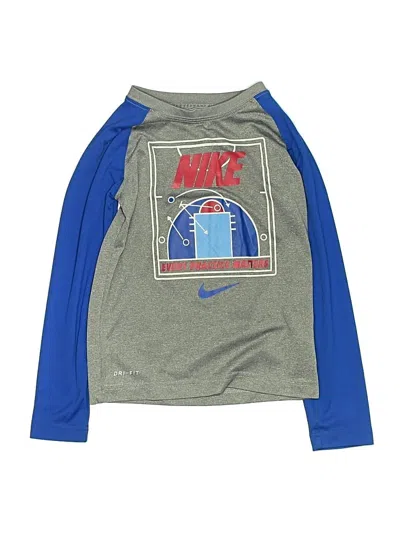 Pre-owned Nike Kids' Long Sleeve T-shirt In Green
