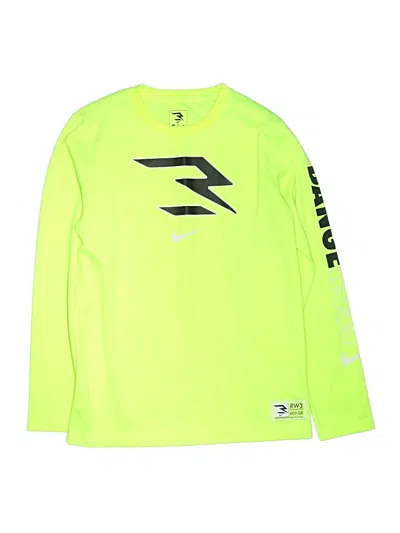 Pre-owned Nike Kids' Long Sleeve T-shirt In Green
