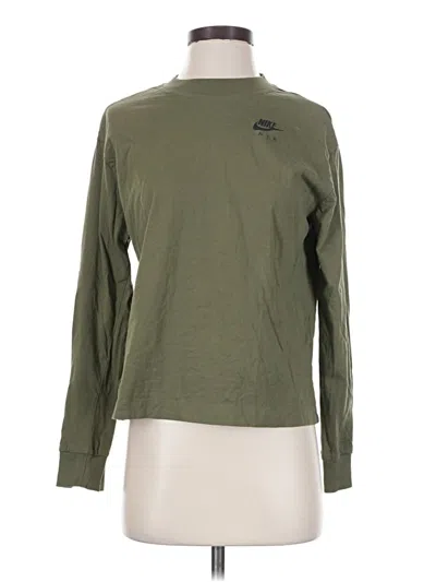 Pre-owned Nike Long Sleeve T-shirt In Green