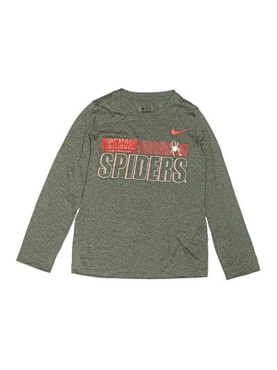 Pre-owned Nike Kids' Long Sleeve T-shirt In Green