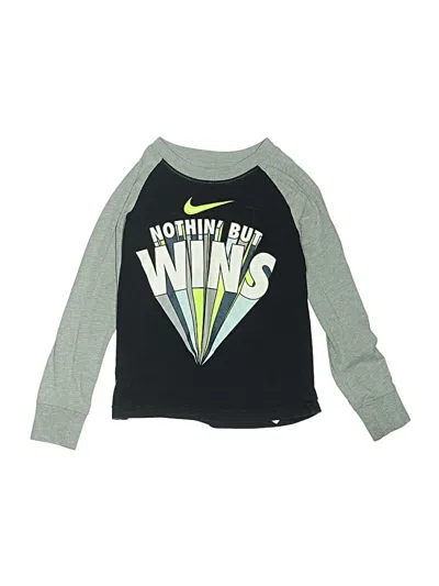 Pre-owned Nike Kids' Long Sleeve T-shirt In Green