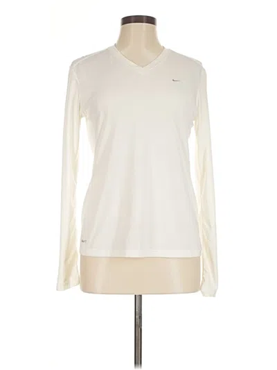 Pre-owned Nike Long Sleeve T-shirt In Ivory